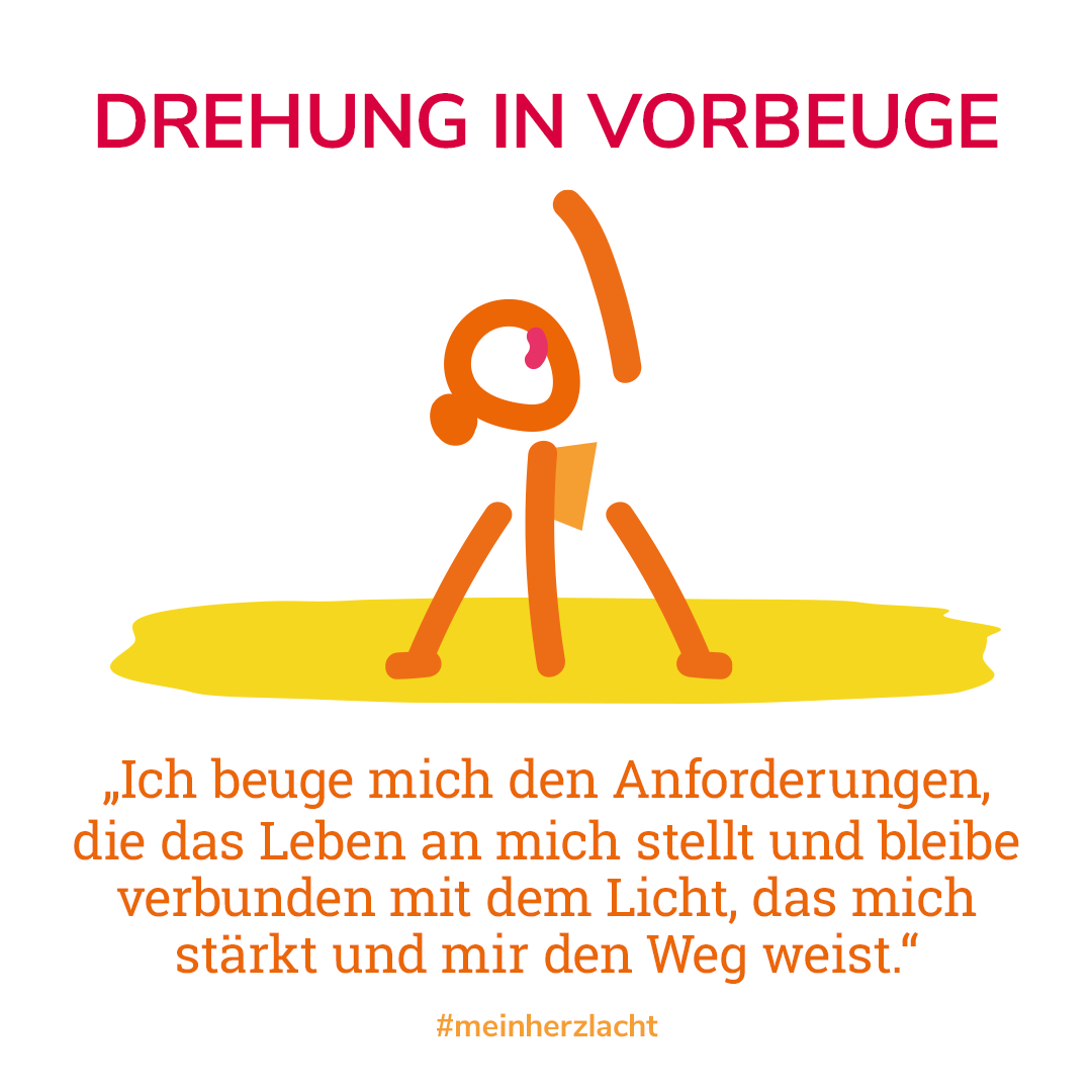Drehung in der Vorbeuge