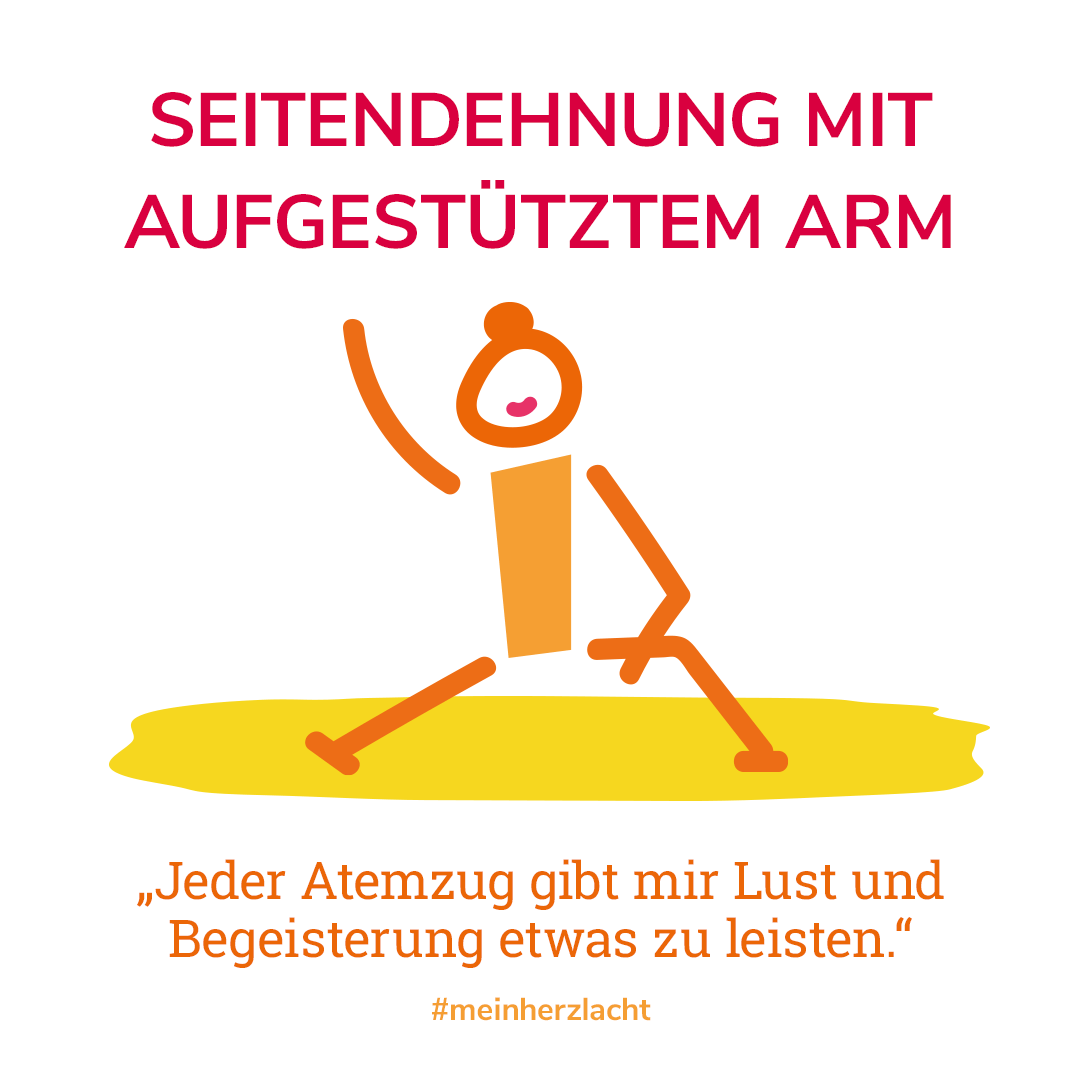 Seitendehnung mit aufgestütztem Arm